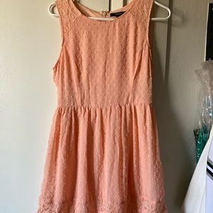 Peach pink dress